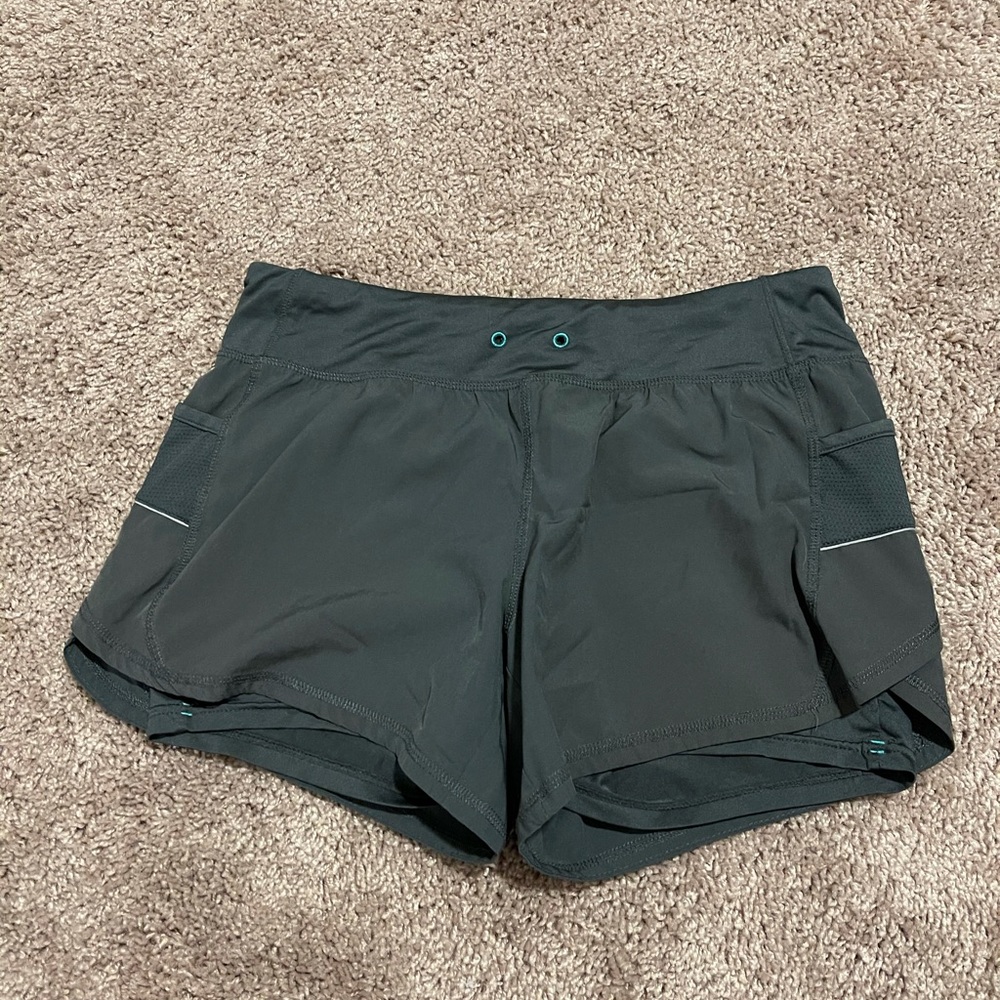 Grey running shorts